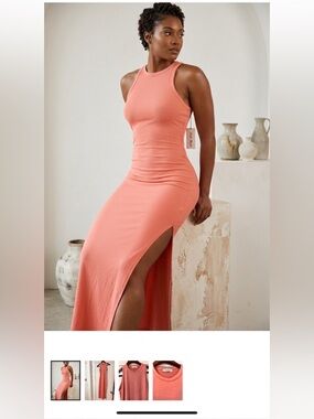 Haley & June Dusty Rose Racerback Maxi Dress - Size S
